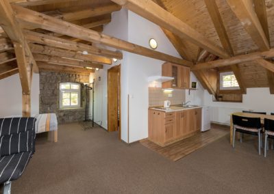 Jizerské hory ubytování penzion Solaris - apartmán č.4 obývací pokoj