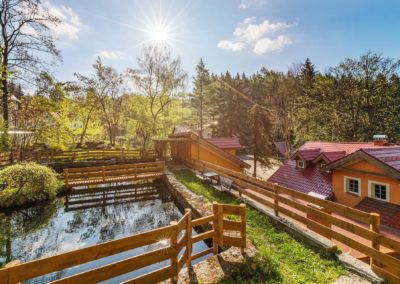 Jizerské hory ubytování penzion Solaris – zahrada